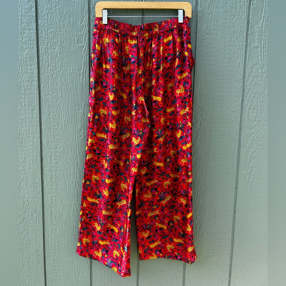 J Crew Collection Silk Jungle Print Pants - Picture 3 of 7